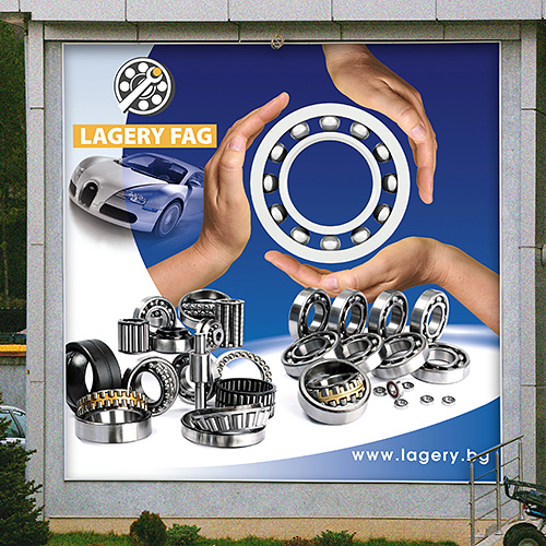 Graphic design, prepress, printing and installation of an advertising billboard, intended for the facade of the company�s new office and store.