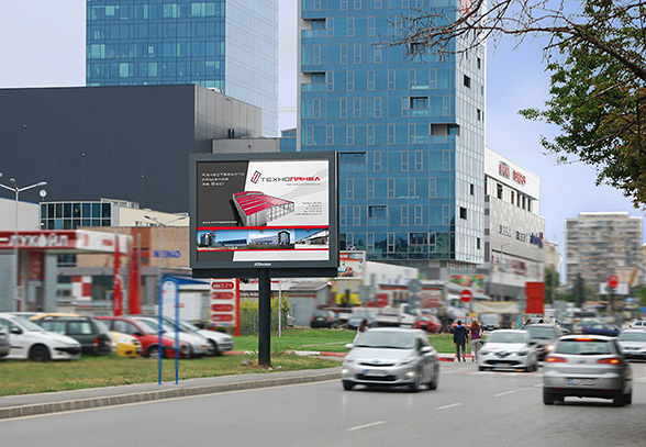 Design advertising billboard - sandwich panels Technopanel