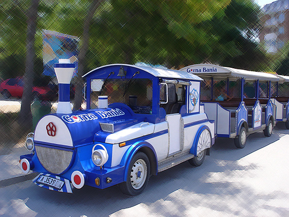 graphic design and prepress of advertising stickers for an auto-coaster. Vision of Gorna Bania mineral water
